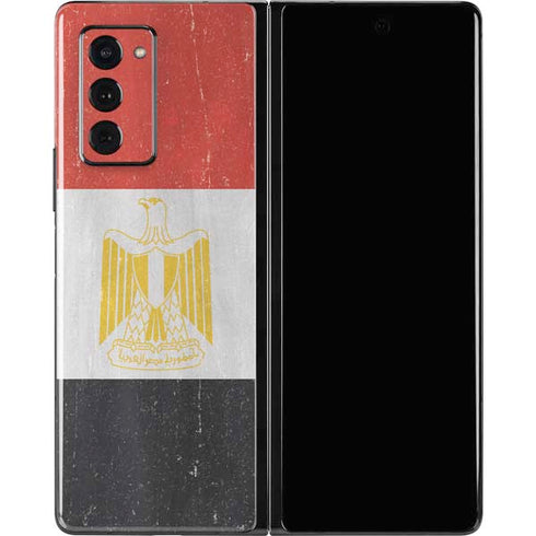 Egyptian Flag Distressed Galaxy Z Fold2 5G Skin